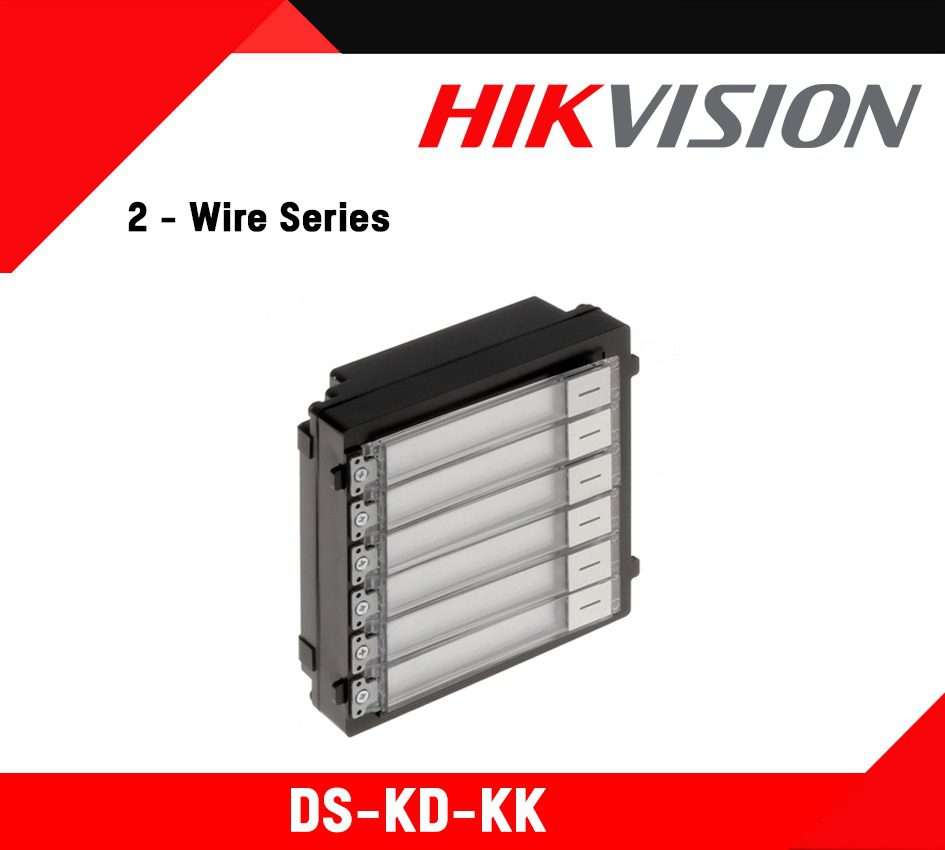 MODULO DE BOTONERA | SOPORTA 6 USUARIOS (DEPARTAMENTOS) | IP65 |RS485 IN | RS485 OUT