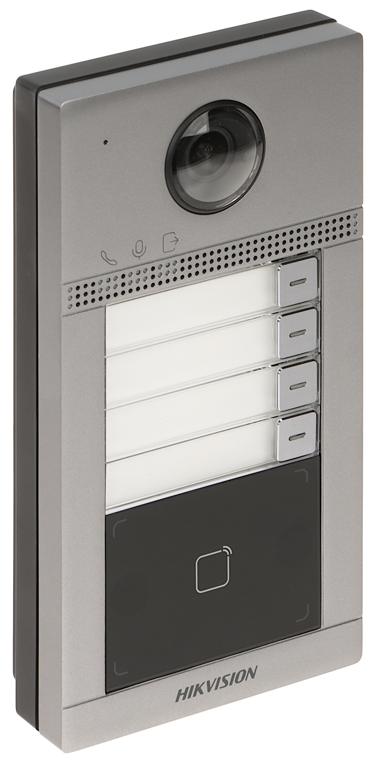 "VIDEOPORTERO PARA VILLA | 4 SERVICIOS | RESOLUCIÓN 2 MP | IP65 | TCP/IP| 2 RELES PARA APERTURA DE PUERTA | 12VDC | POE STANDARD |SOPORTA LECTURA DE TARJETA MIFARE | NO INCLUYE FUENTE"